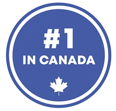Number one in Canada badge Number one in Canada badge