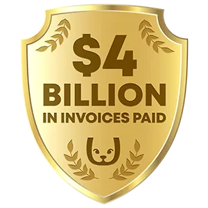 badge of 2 billion dollars in invoices paid badge of 4 billion dollars in invoices paid